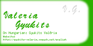 valeria gyukits business card