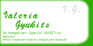 valeria gyukits business card